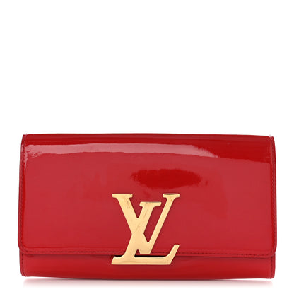 Louis Vuitton Patent Louise Clutch Cherry 1 of 12