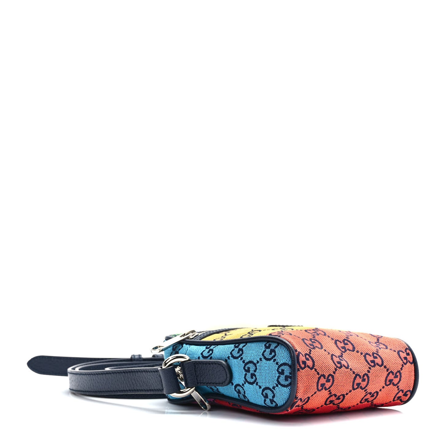 Monogram Multicolor Mini Retro Interlocking G Messenger Blue Rainbow Light Blue