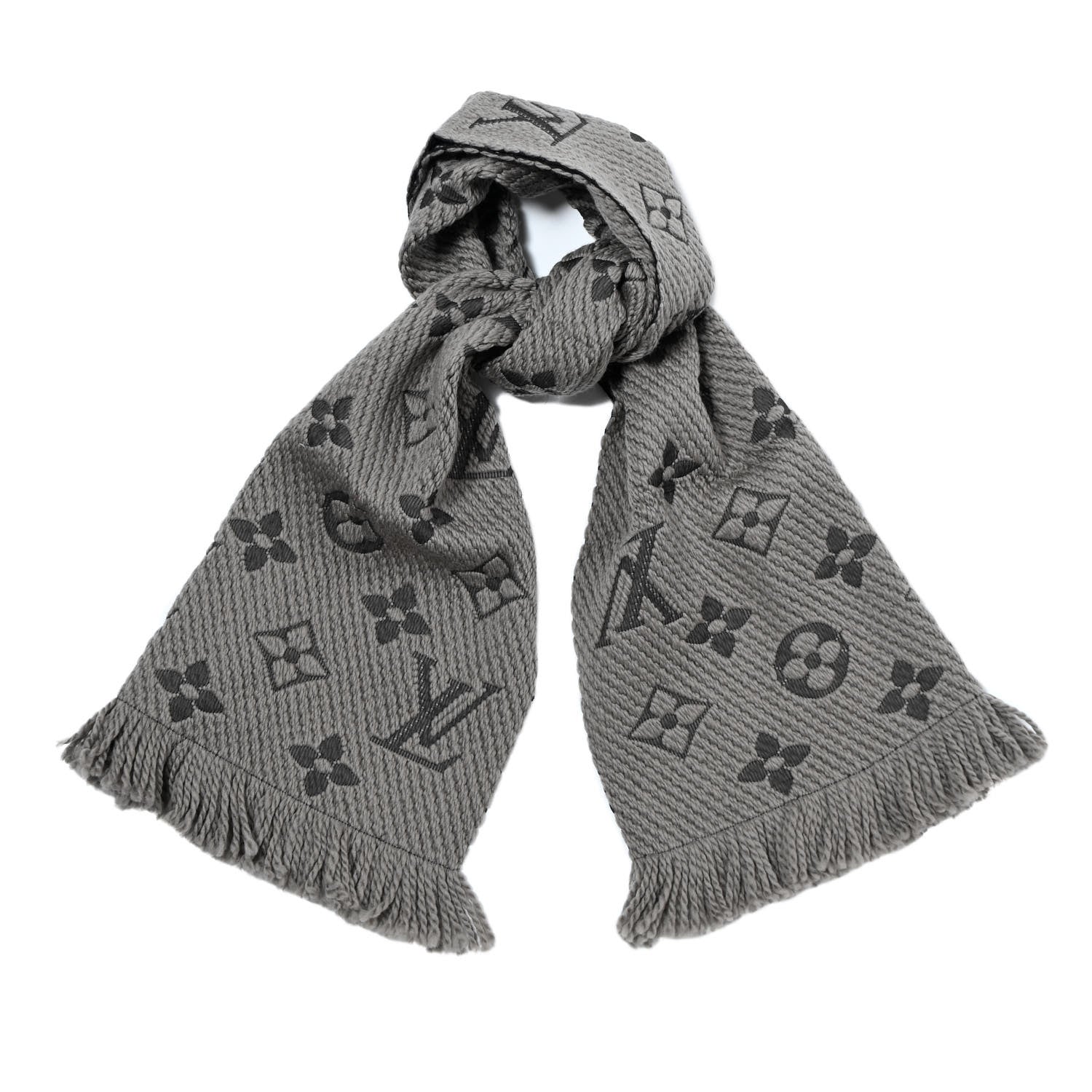 Louis Vuitton Wool Silk Logomania Scarf Verone 1 of 3