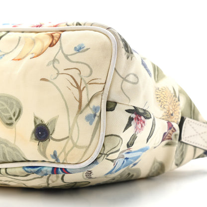 Gucci Canvas Flora Knight Small Zippered Tote White 9 of 14