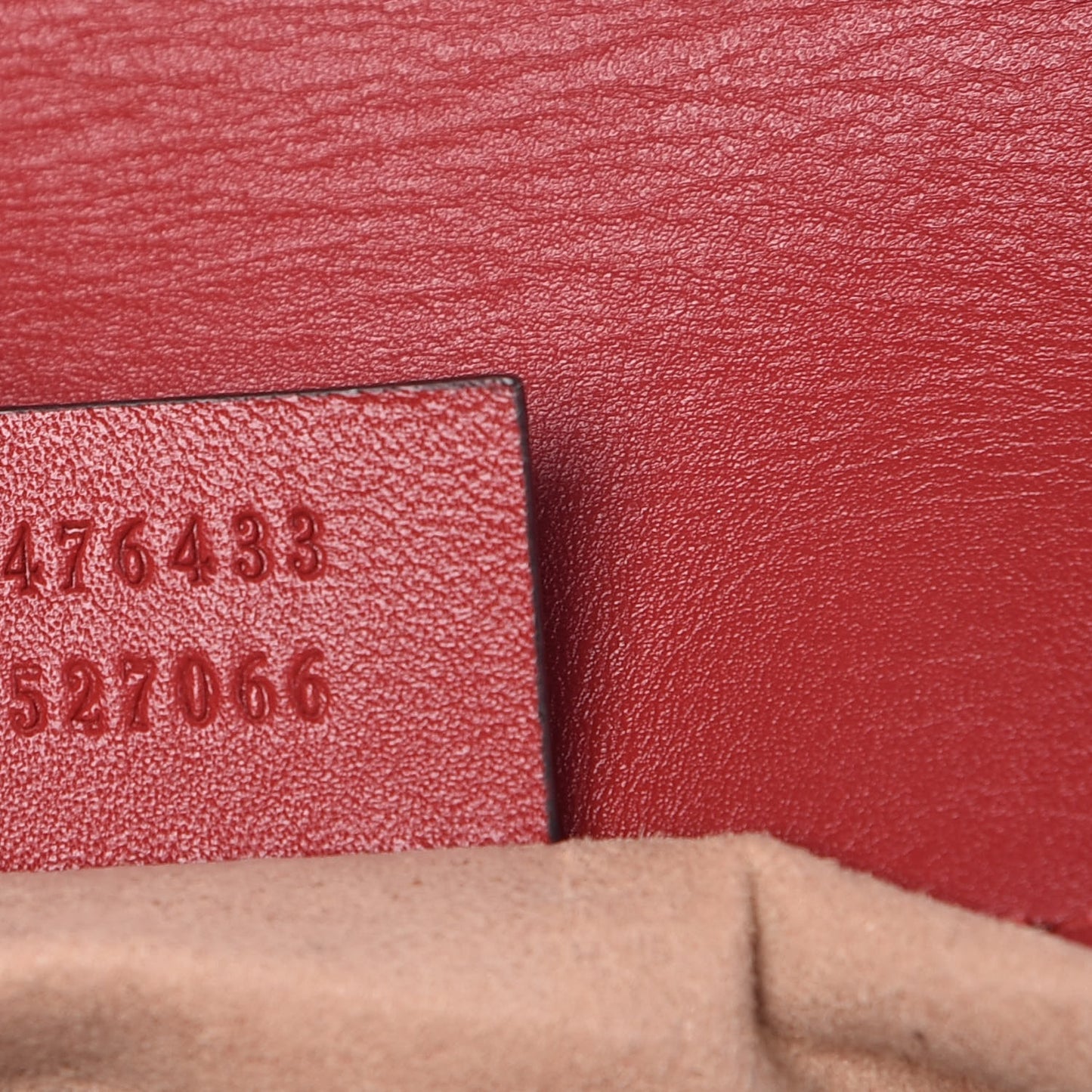 Calfskin Matelasse Super Mini GG Marmont Shoulder Bag Hibiscus Red