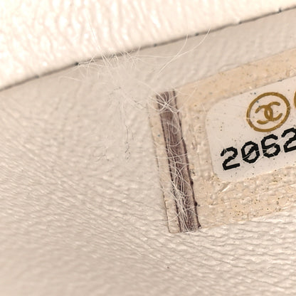 Chanel Pearly Caviar Quilted Jumbo Double Flap Dark White 7 of 9