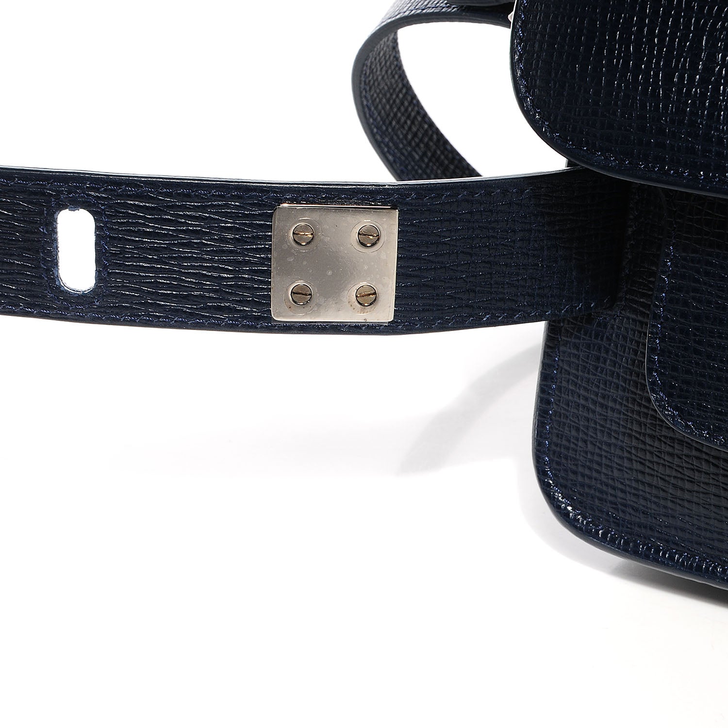 Proenza Schouler Linosa Leather Mini PS11 Classic Shoulder Bag Navy Blue 11 of 13