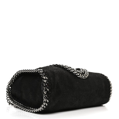 Stella McCartney Shaggy Deer Mini Falabella Fold Over Tote Black 3 of 10