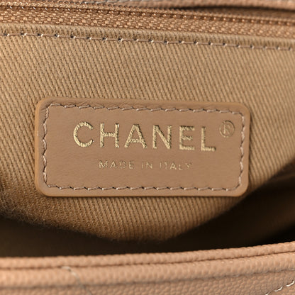Chanel Caviar Chevron Quilted Small Coco Handle Flap Beige 6 of 12