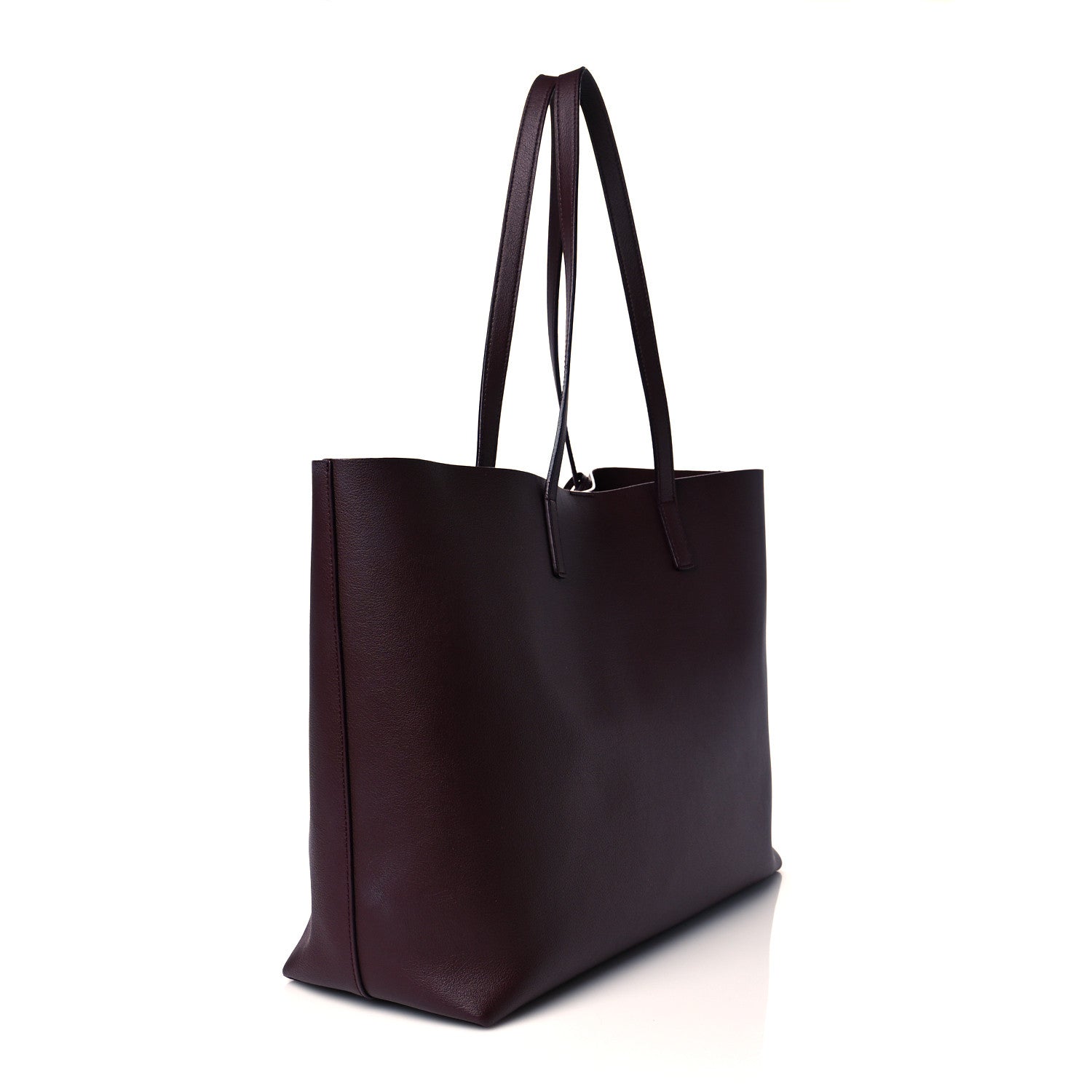 Saint Laurent Calfskin Large Shopping Tote Old Bordeaux 3 of 10
