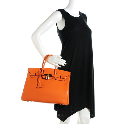 Hermes Epsom Birkin 35 Orange 2 of 24