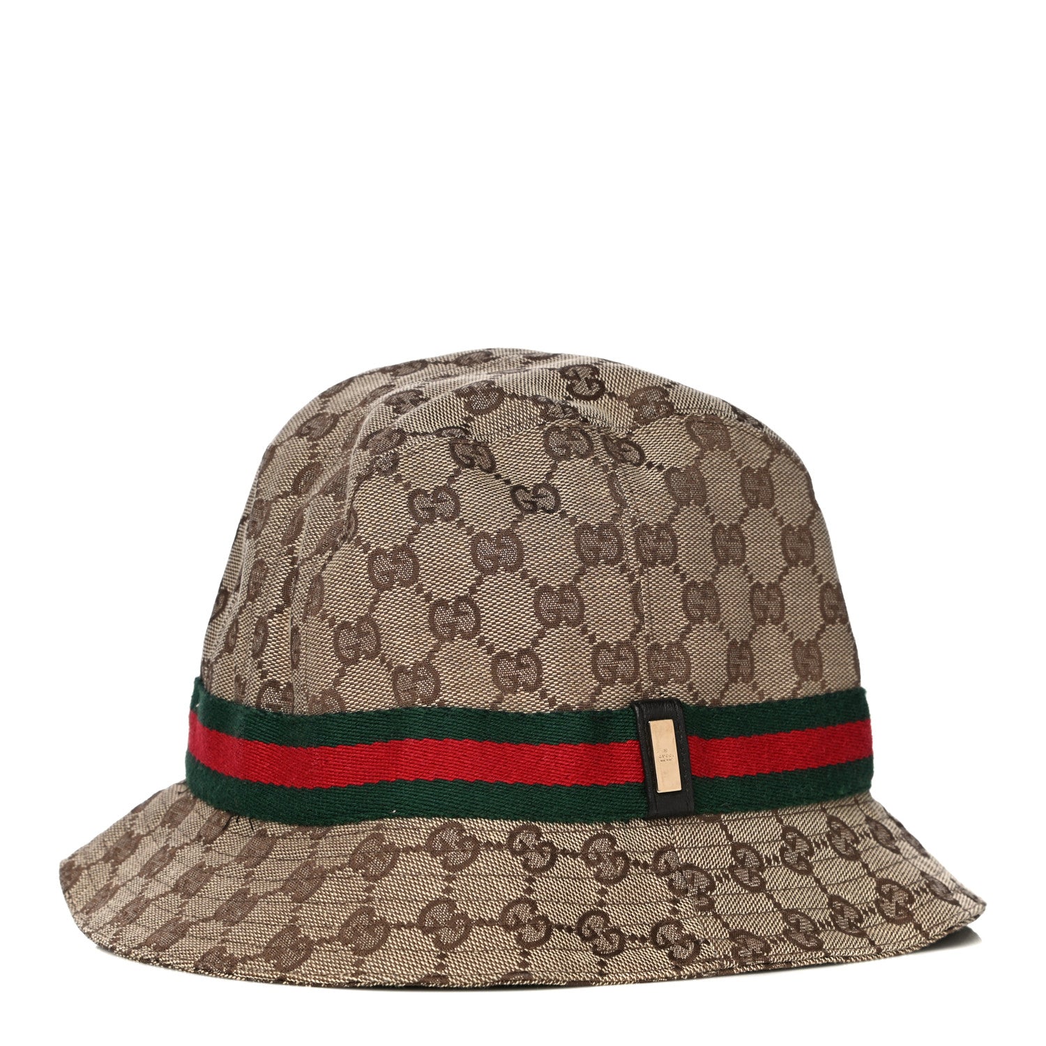 Gucci Monogram Web Bucket Hat L Brown 1 of 6