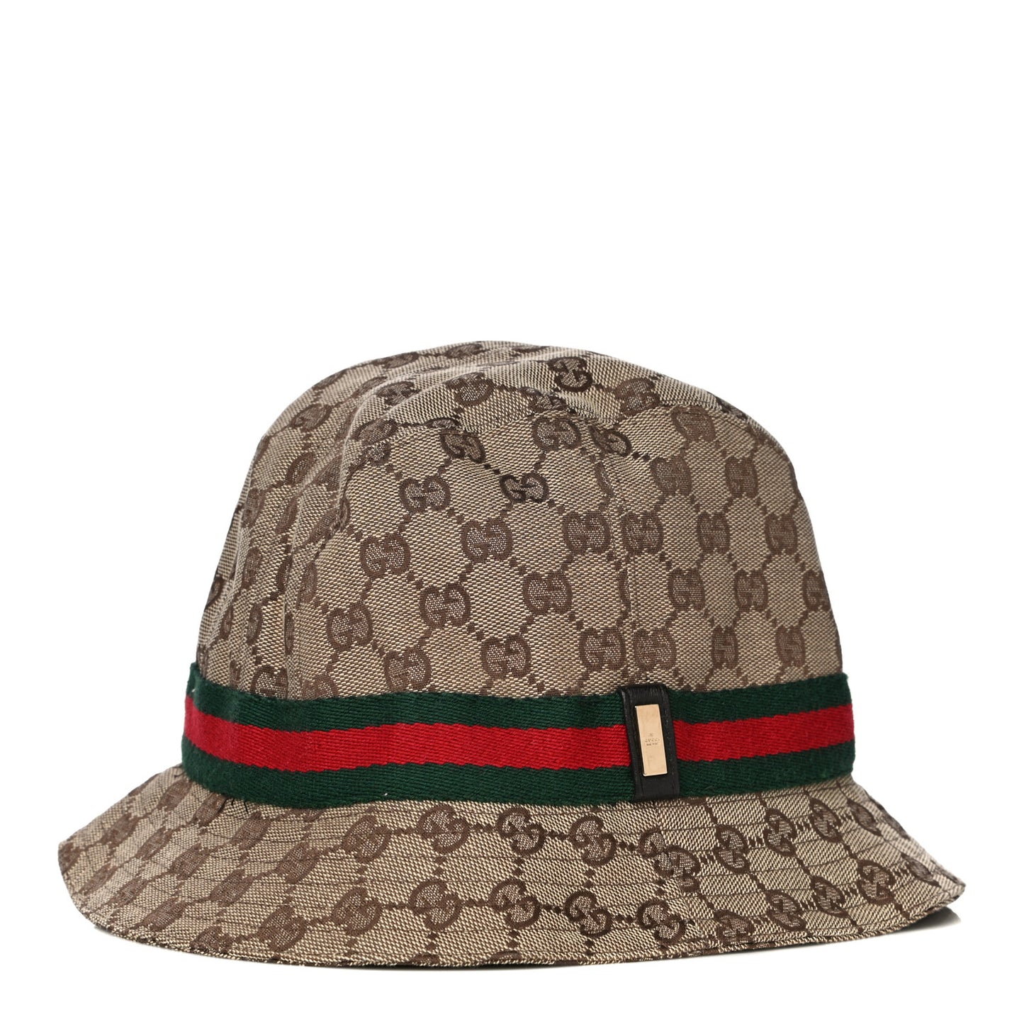 Monogram Web Bucket Hat L Brown