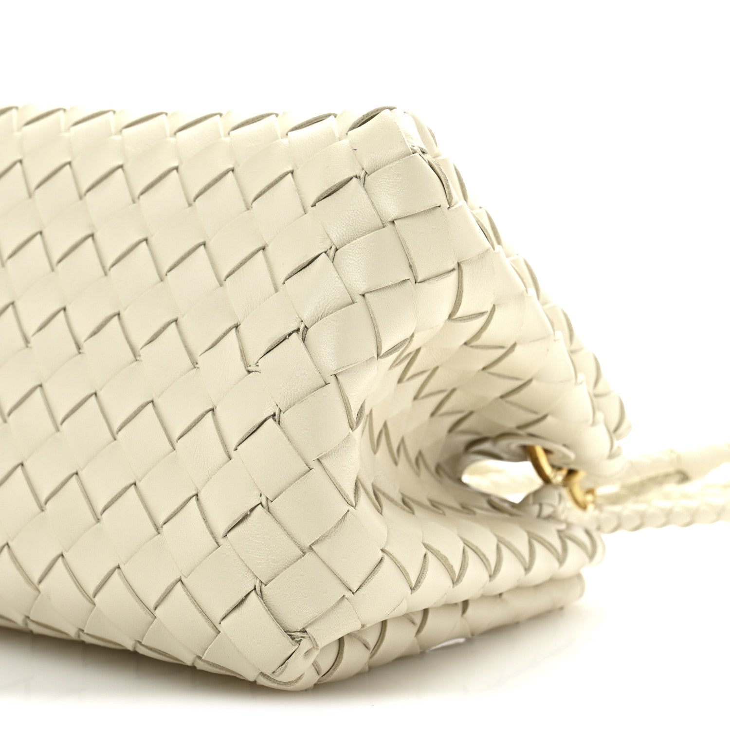 Bottega Veneta Nappa Intrecciato Small Parachute Shoulder Bag Sea Salt 9 of 13