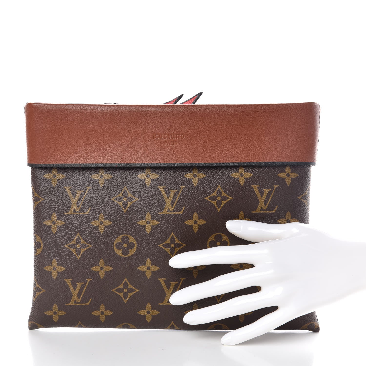 Louis Vuitton Monogram Tuileries Pochette Caramel 2 of 7