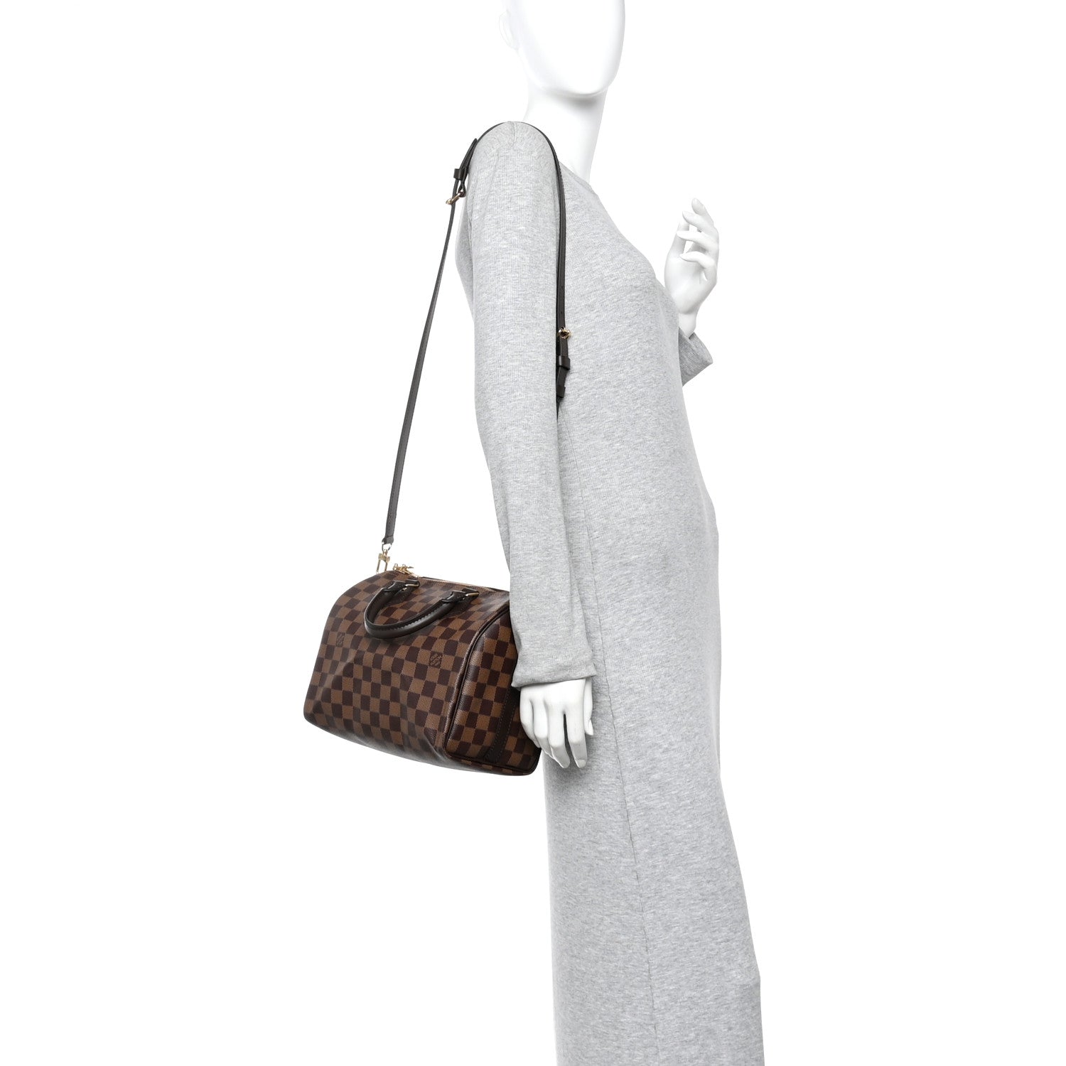 Louis Vuitton Damier Ebene Speedy Bandouliere 25 2 of 10