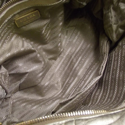 Prada Nappa Gaufre Dome Satchel Platino 12 of 12