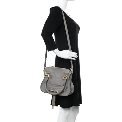 Chloe Calfskin Small Marcie Satchel Cashmere Grey 2 of 9