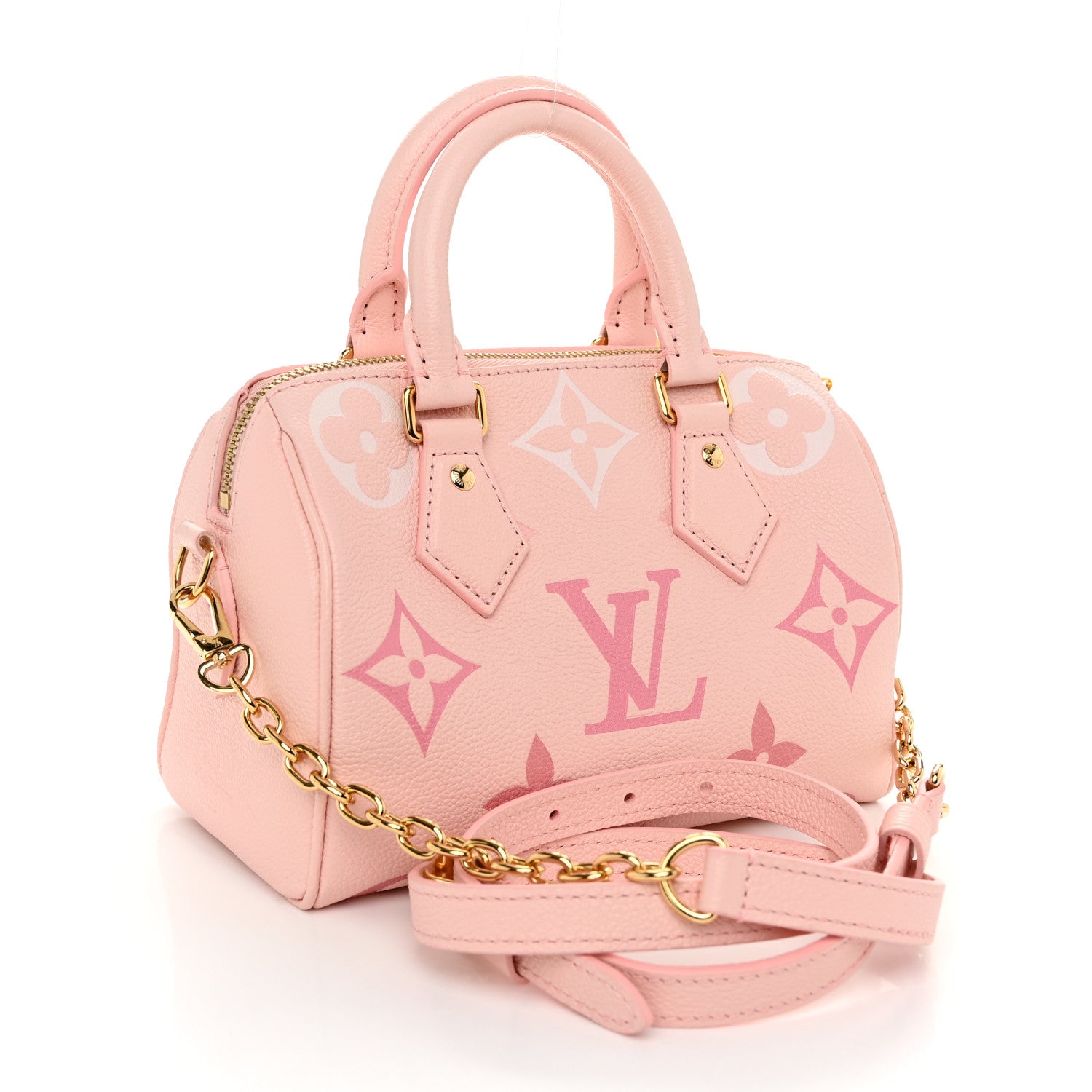 Louis Vuitton Empreinte Monogram Giant Speedy Bandouliere 20 Degrade Rose Pink 3 of 11