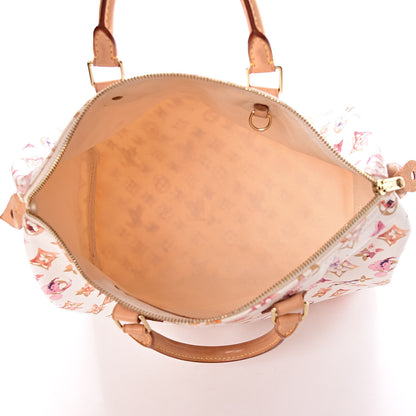 Louis Vuitton Watercolor Aquarelle Speedy 35 White 5 of 9