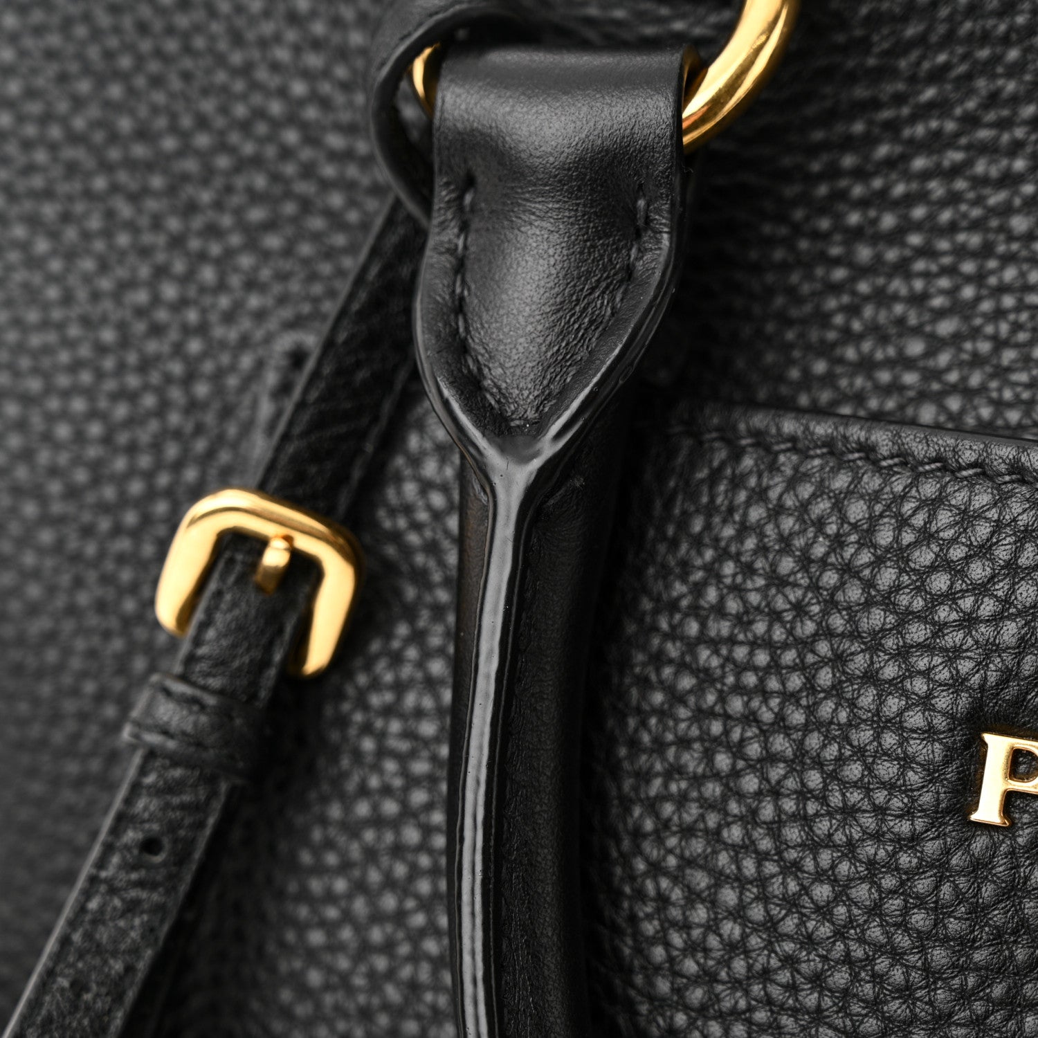 Prada Vitello Daino Boxy Tote Black 12 of 12