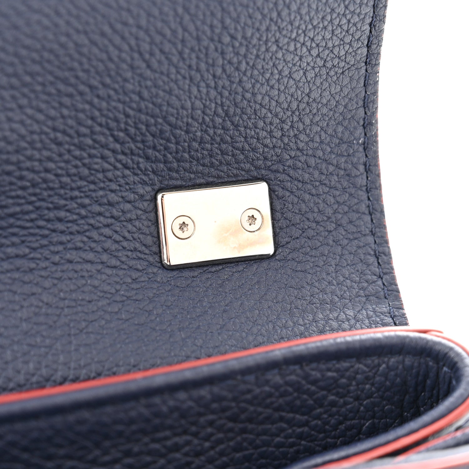 Louis Vuitton Calfskin Lockme II Chain Bag BB Marine Rouge 10 of 12