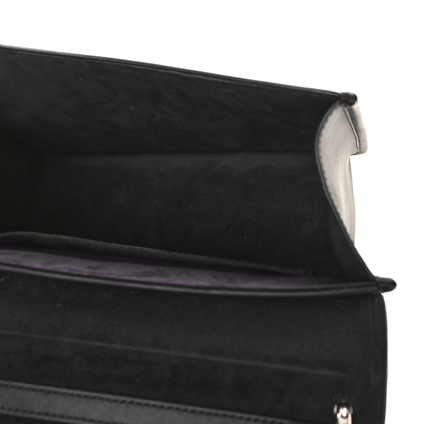 Vitello Century Velvet F is Fendi FF Kan I Shoulder Bag Black Tobacco