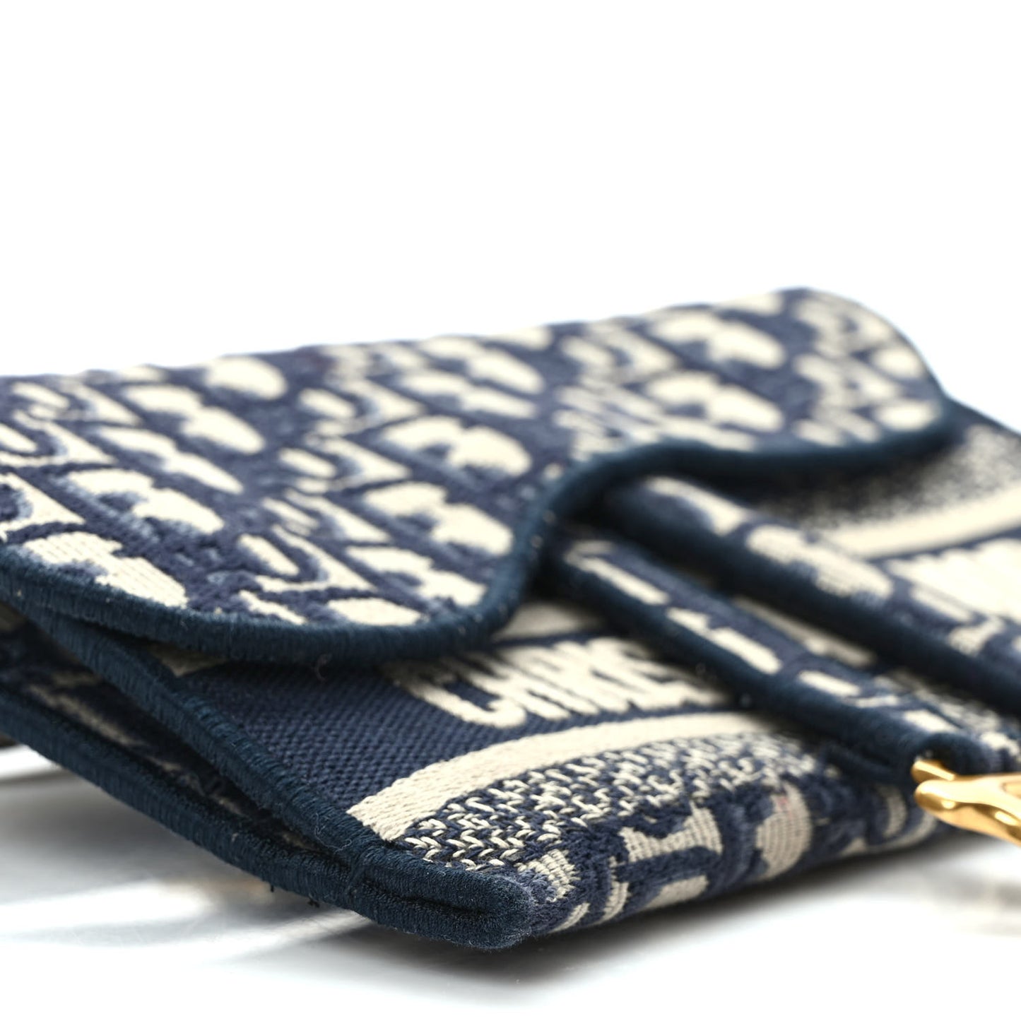 Oblique Slim Saddle Pouch Blue