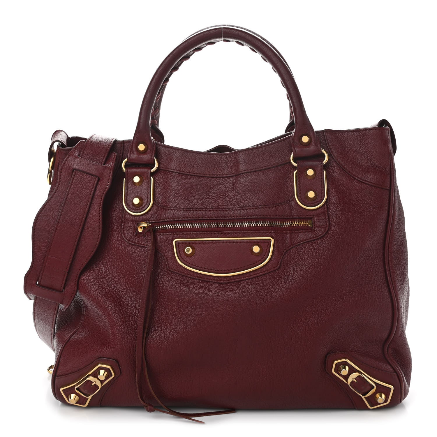 Balenciaga Chevre Gold Metallic Edge Hardware Velo Rouge Brique Rouge Grenade 1 of 9
