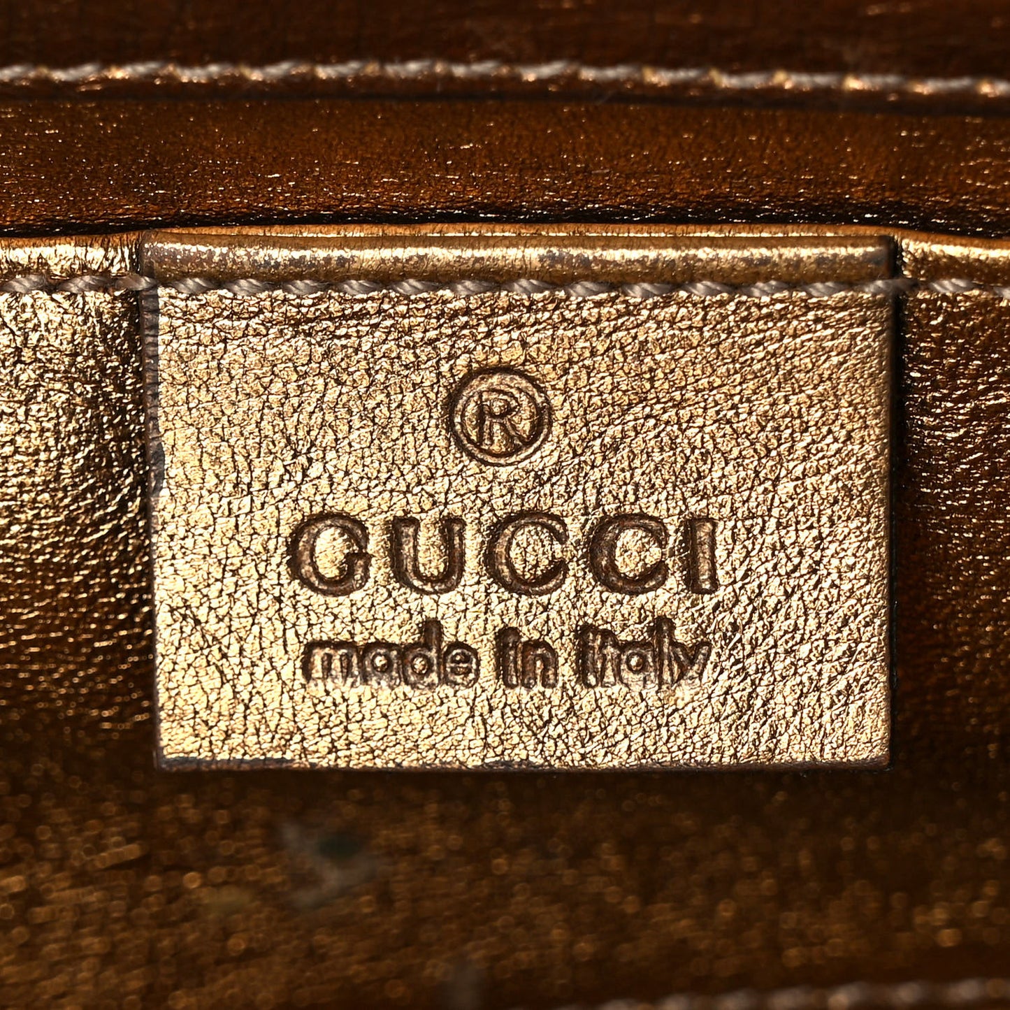 Metallic Calfskin Britt Clutch Bronze