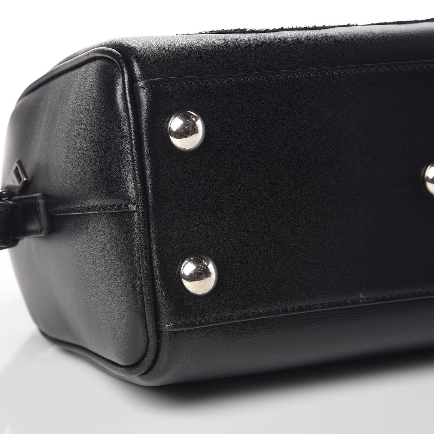 Calfskin Love Patchwork Classic Baby Duffle Black