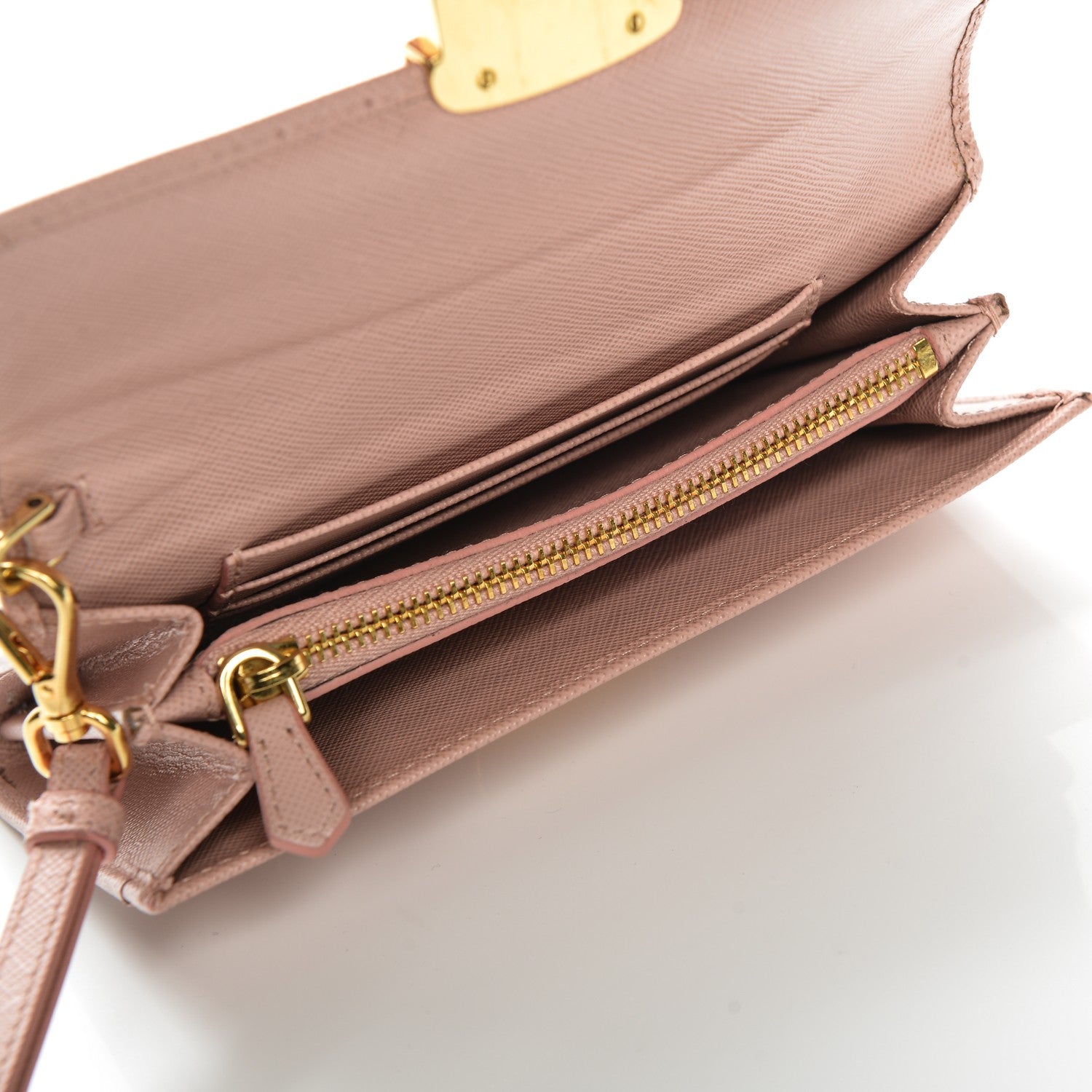 Prada Saffiano Tuc Wristlet Orchidea 5 of 8