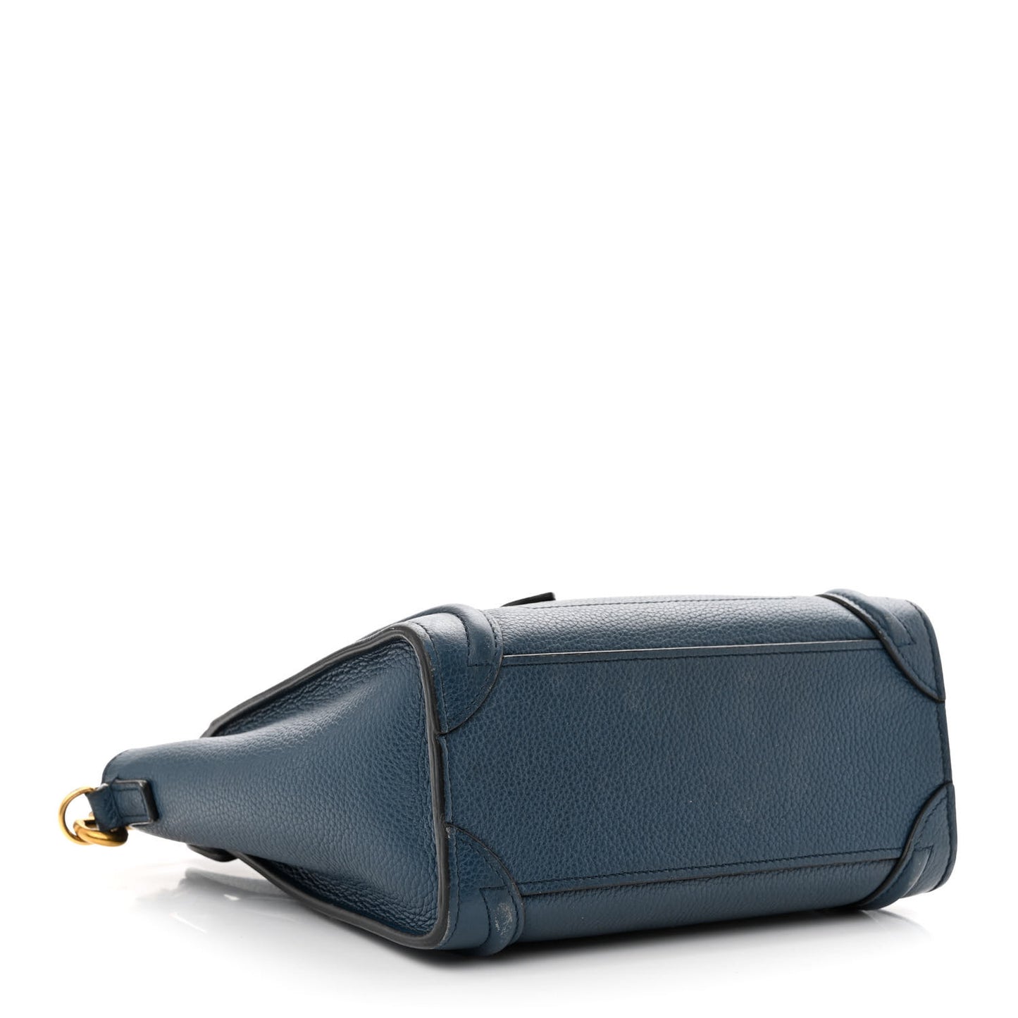 Baby Drummed Calfskin Nano Luggage Blue