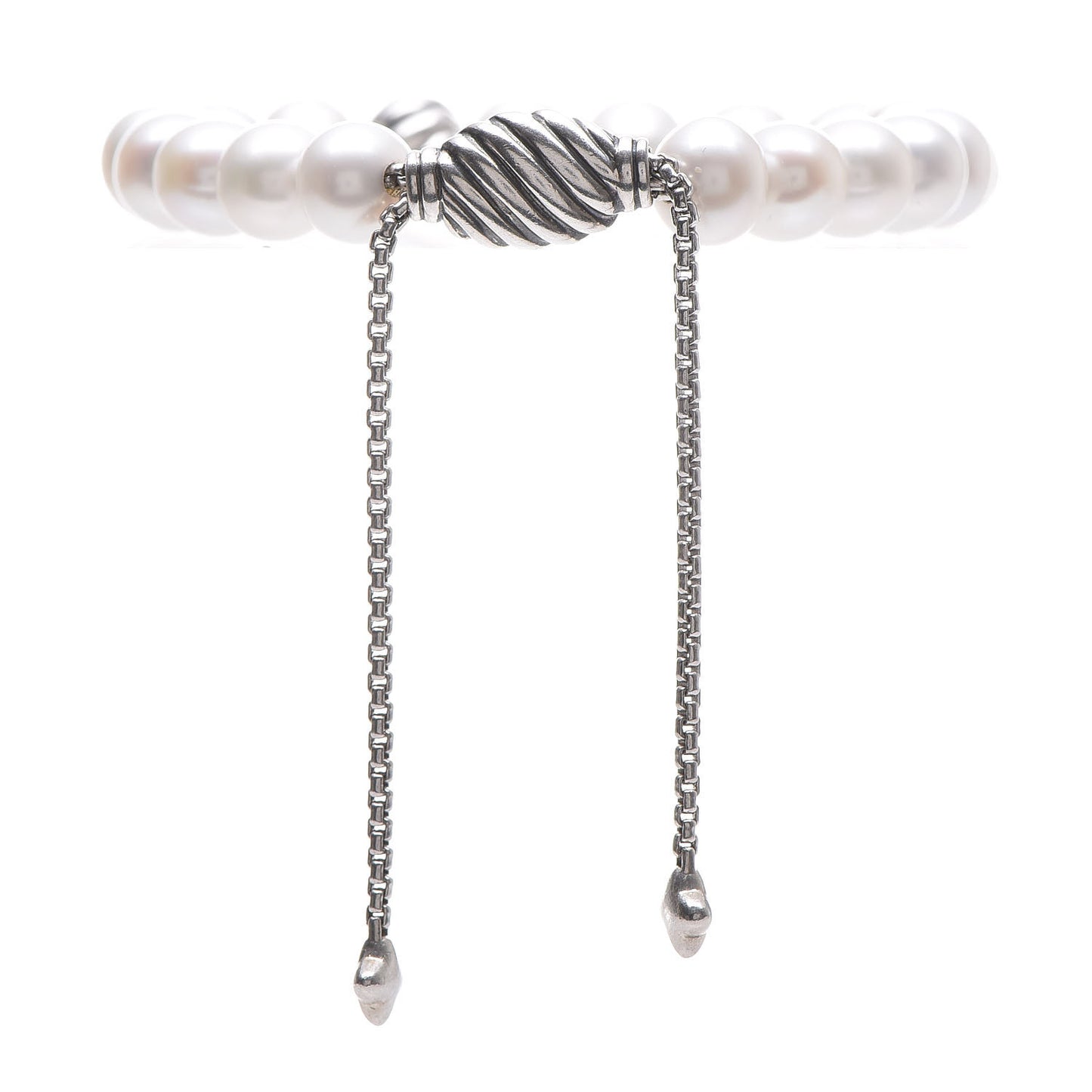 Sterling Silver Pearl 8mm Spiritual Bead Bracelet