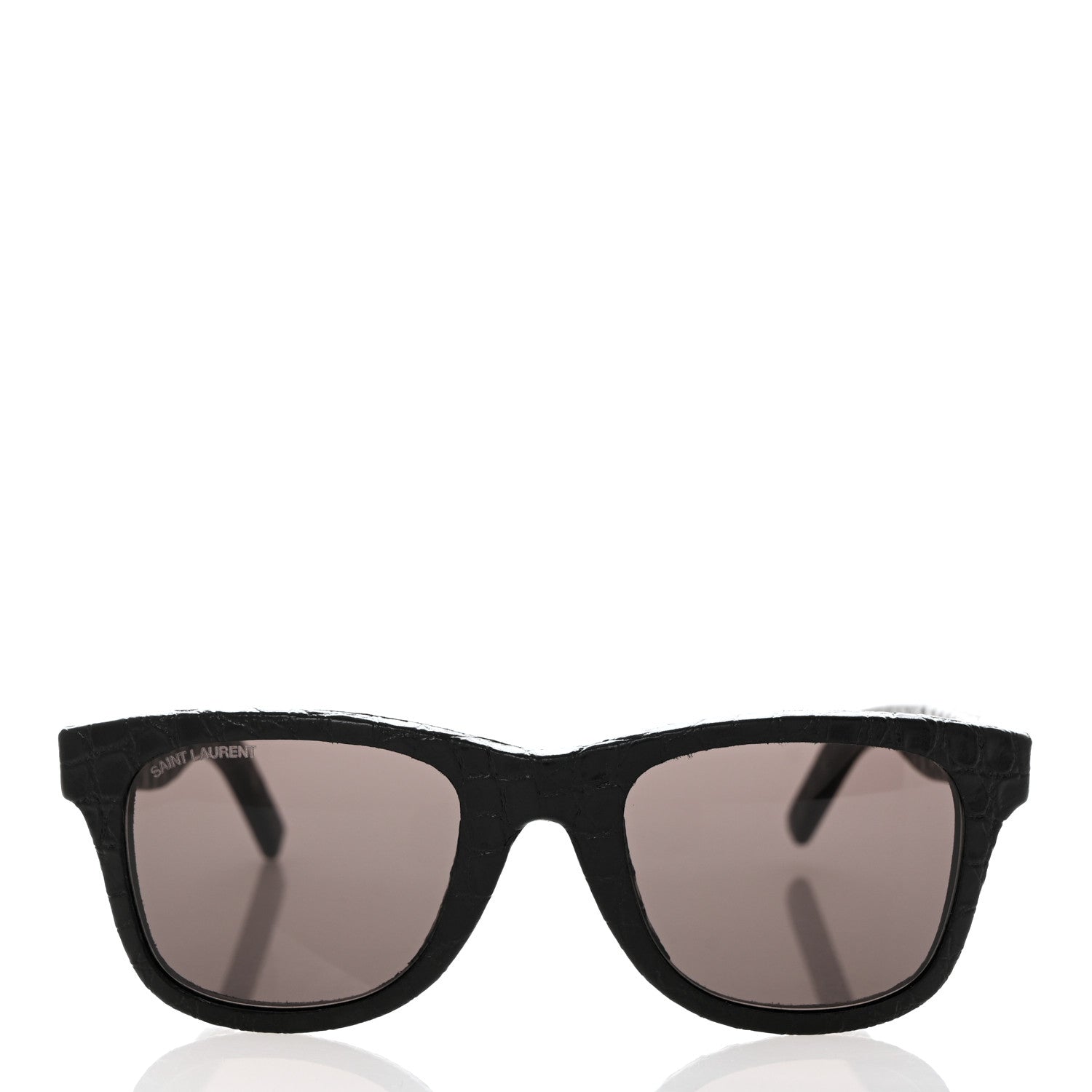 Saint Laurent Crocodile Square Sunglasses SL 51 Black 2 of 7