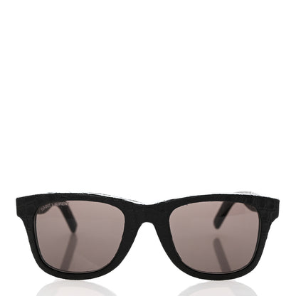 Saint Laurent Crocodile Square Sunglasses SL 51 Black 2 of 7