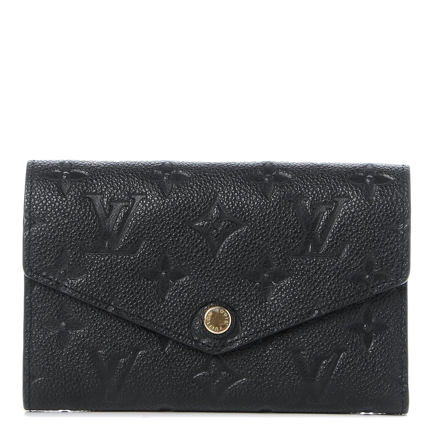 Louis Vuitton Empreinte Compact Curieuse Wallet Black 1 of 8