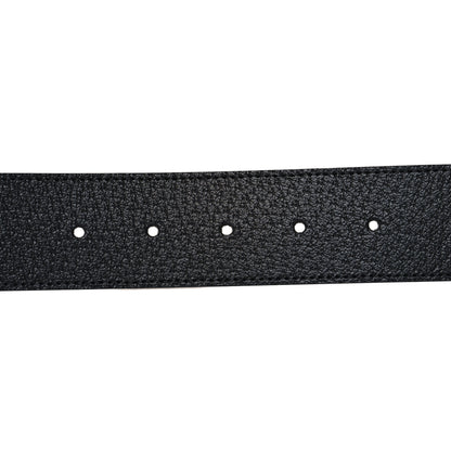 Gucci Textured Dollar Calfskin Double G 40mm Belt 110 44 Black 3 of 5