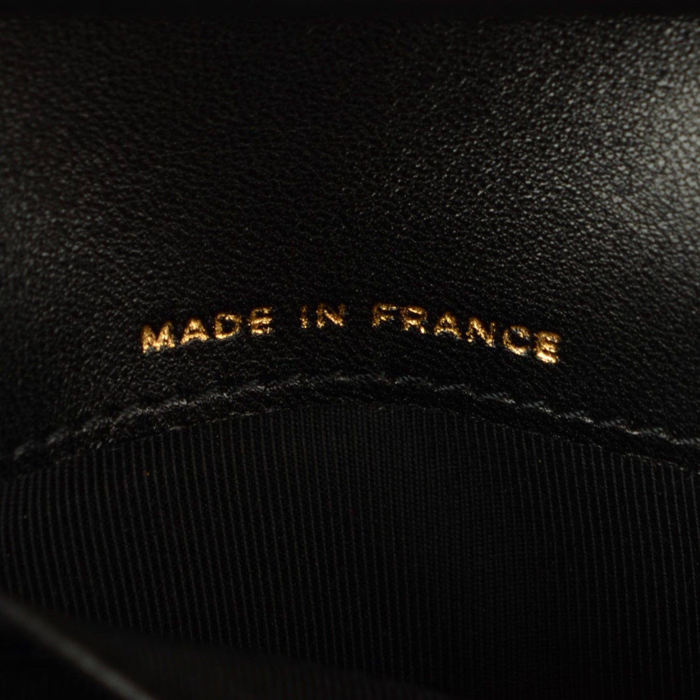 Lambskin Quilted Mademoiselle Compact Wallet Black