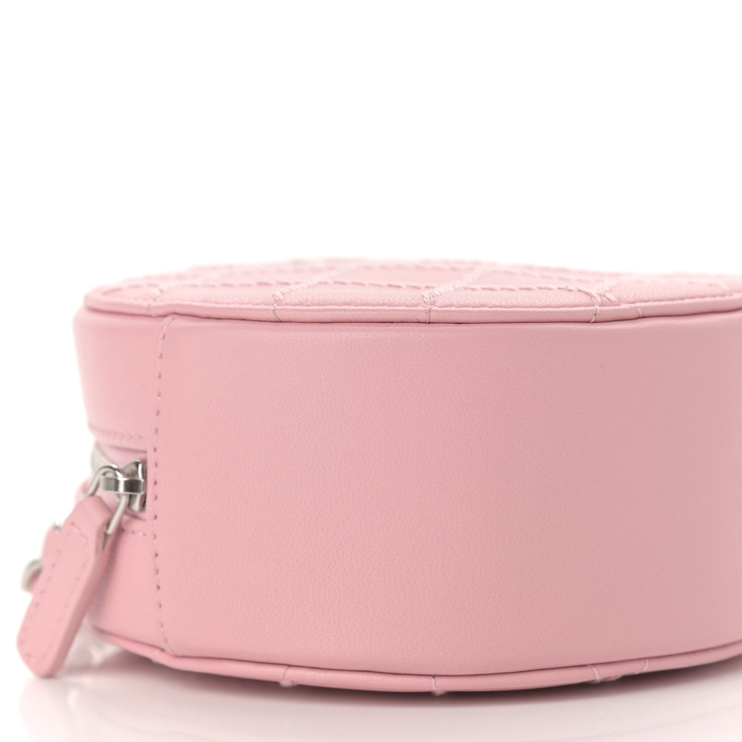 Chanel Lambskin Stitch Round Clutch With Chain Pink 9 of 10