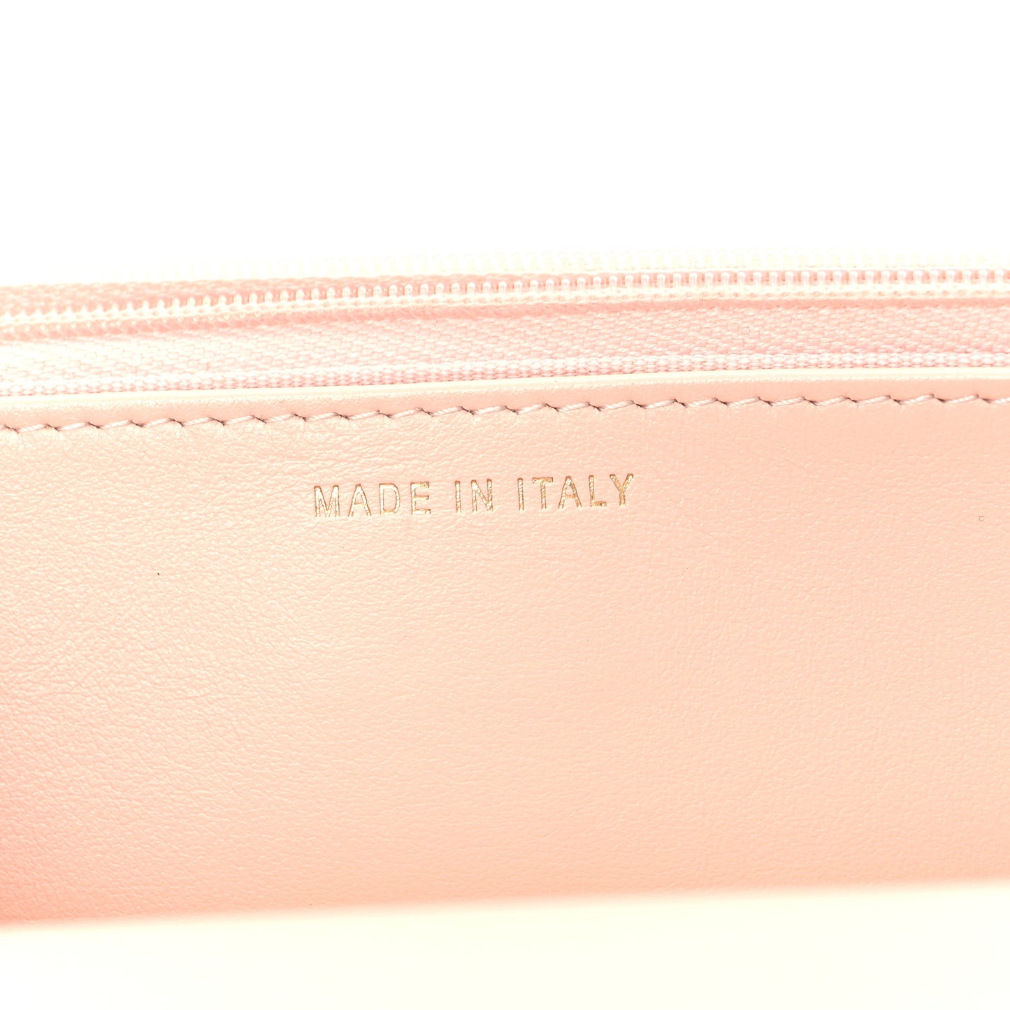 Calfskin Quilted Perfect FIt Wallet On Chain WOC Light Pink