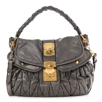 Miu Miu Nappa Matelasse Coffer Hobo Juta 1 of 15