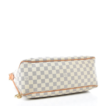 Louis Vuitton Damier Azur Delightful MM Rose Ballerine 4 of 17