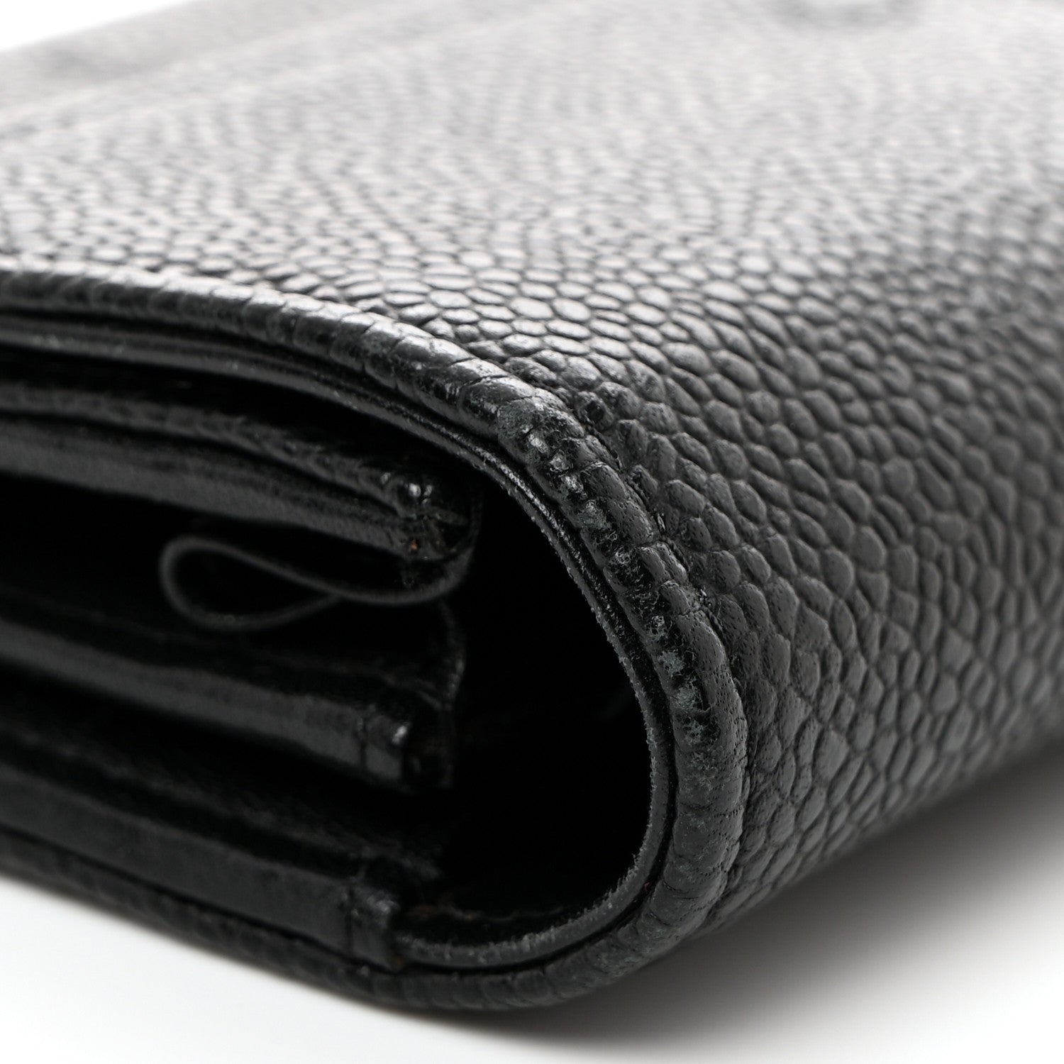 Chanel Caviar Timeless CC Large Gusset Flap Wallet Black 11 of 12