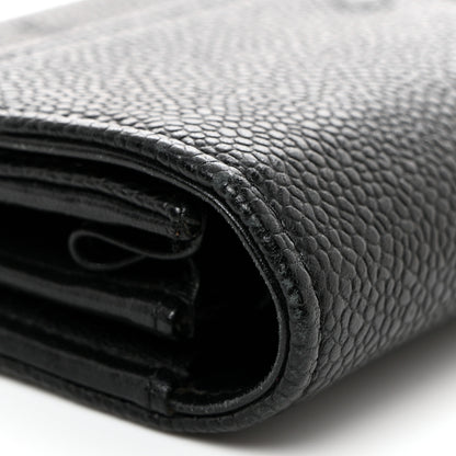 Chanel Caviar Timeless CC Large Gusset Flap Wallet Black 11 of 12