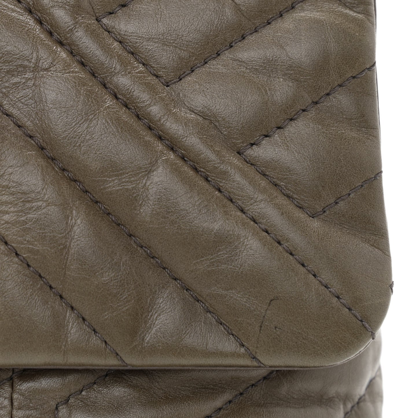 Calfskin Quilted Medium Happy Shoulder Bag Brown