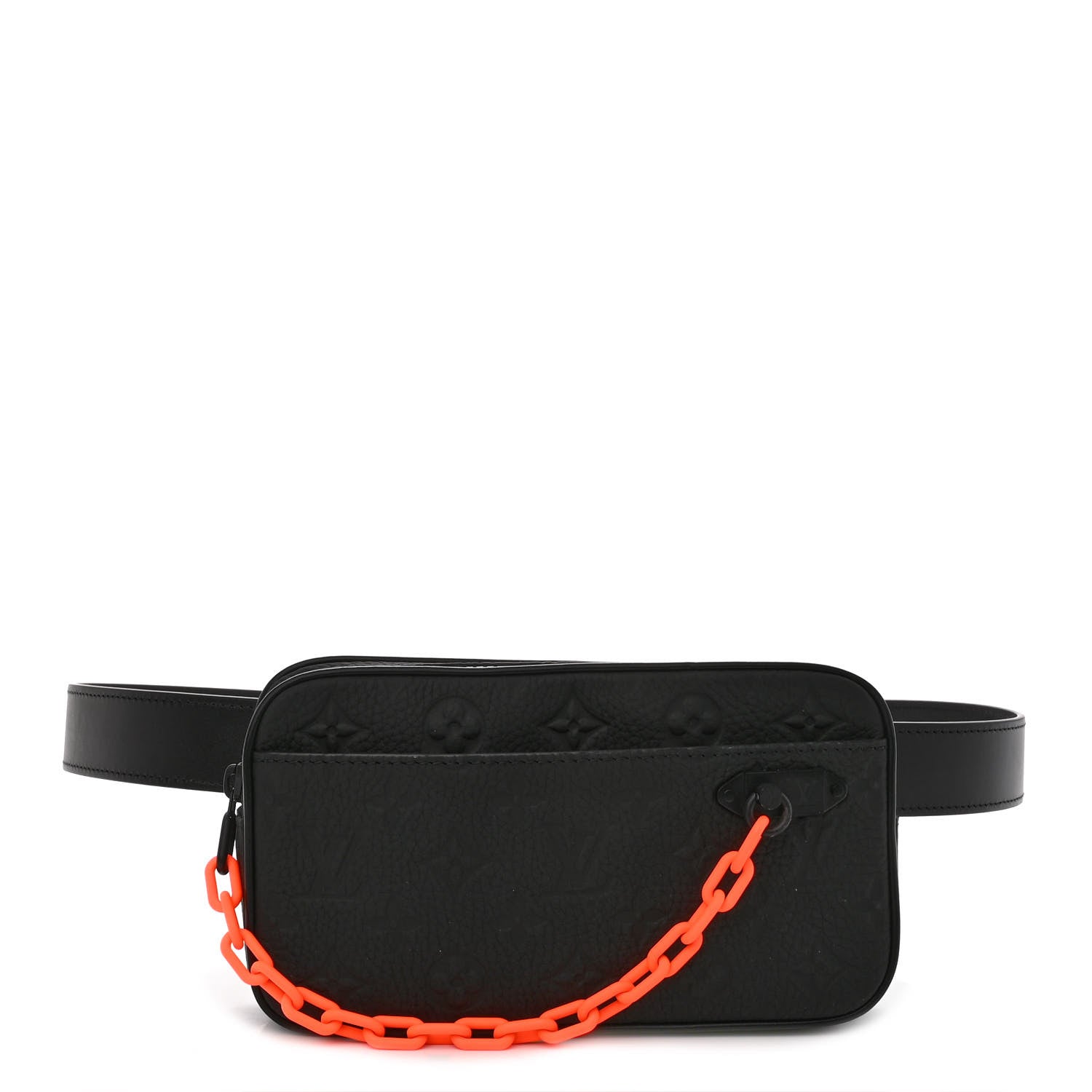 Louis Vuitton Taurillon Monogram Uniformes Solar Ray Soft Pochette Volga Belt Bag Black 1 of 9