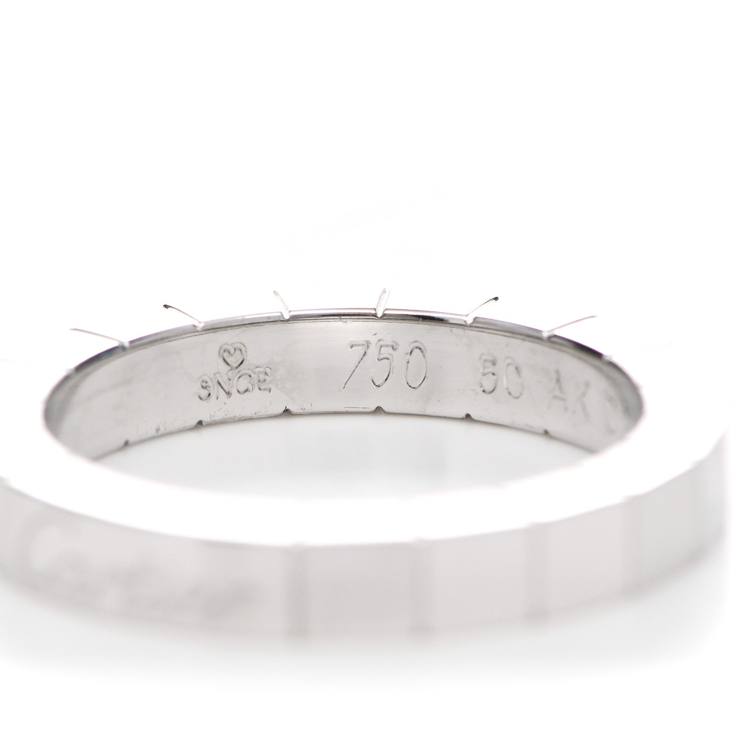 Cartier 18K White Gold Lanieres Ring 50 5.25 5 of 7