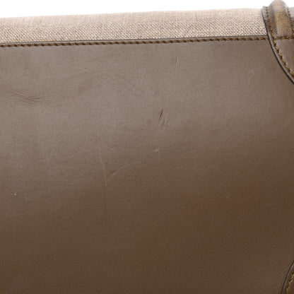 Celine Natural Canvas Smooth Calfskin Mini Luggage Brown 12 of 20