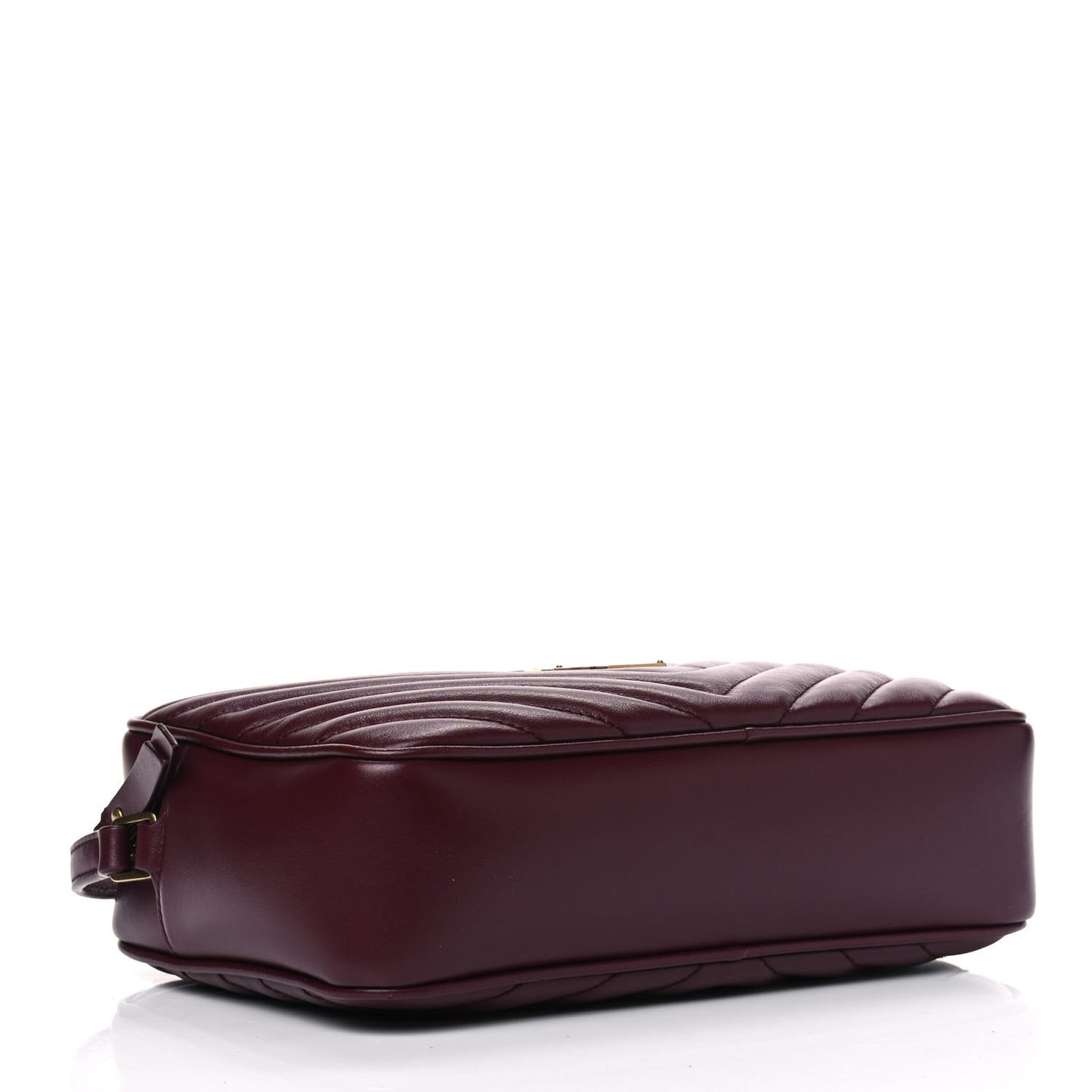Calfskin Matelasse Monogram Lou Camera Bag Dark Legion Red