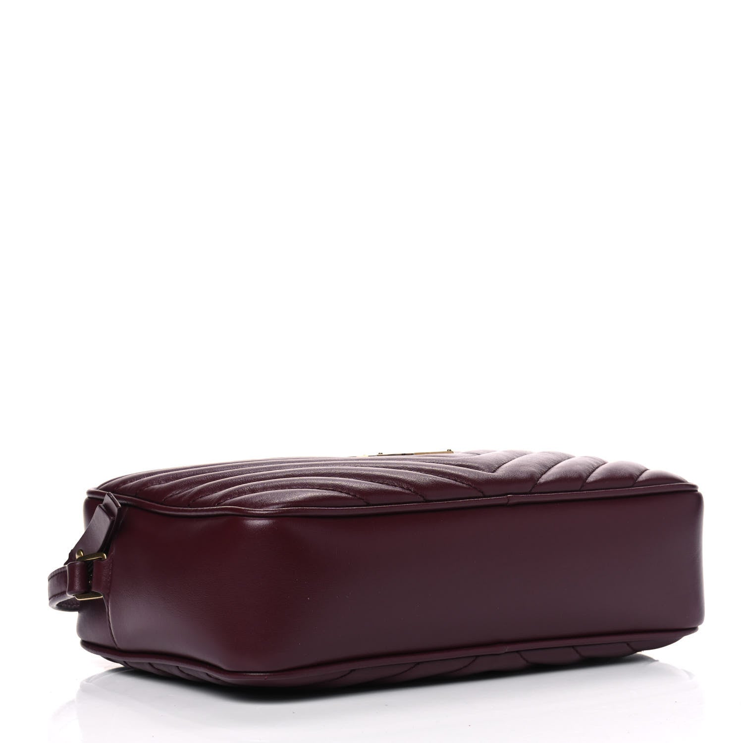 Saint Laurent Calfskin Matelasse Monogram Lou Camera Bag Dark Legion Red 3 of 5