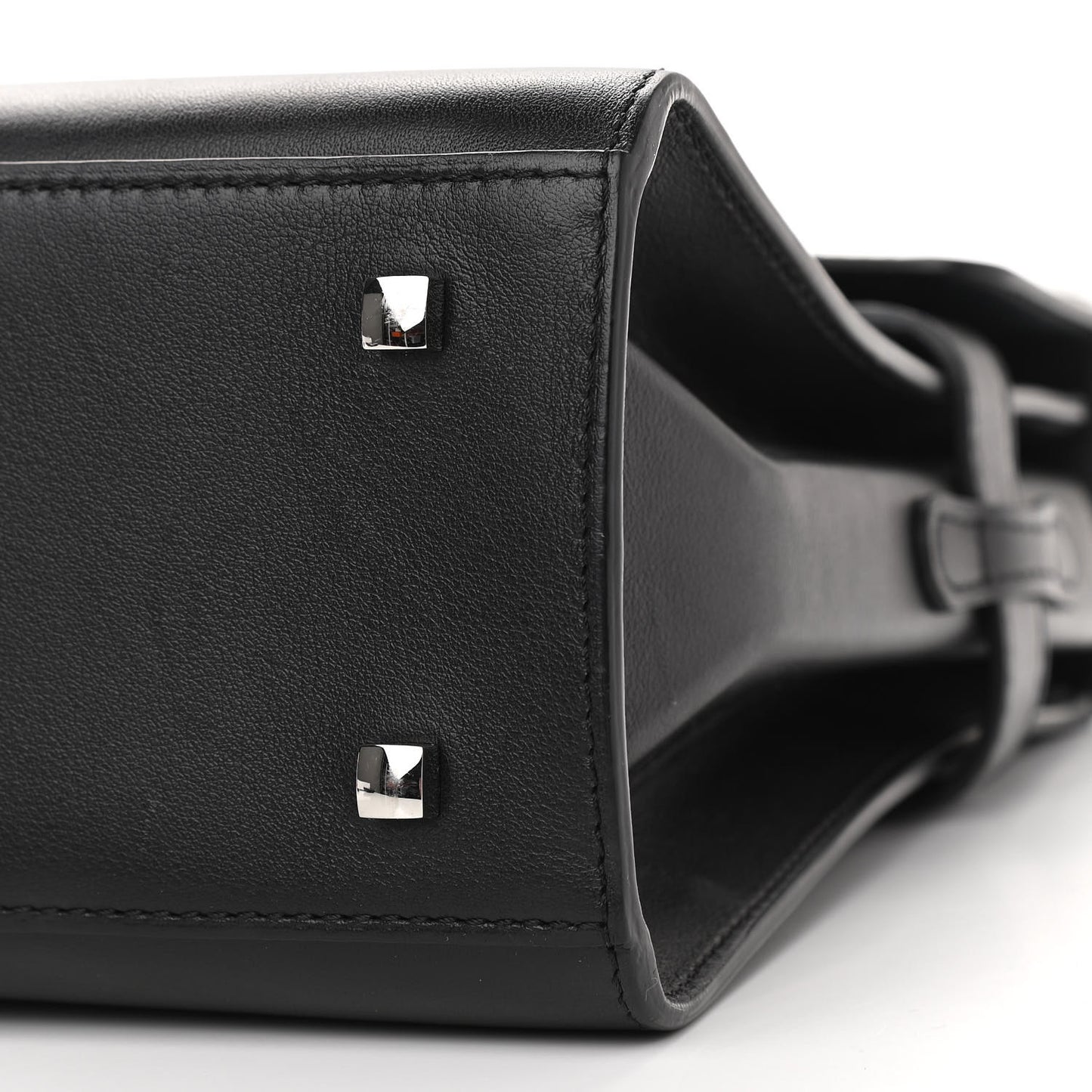 Calfskin MM Tempete Satchel Black