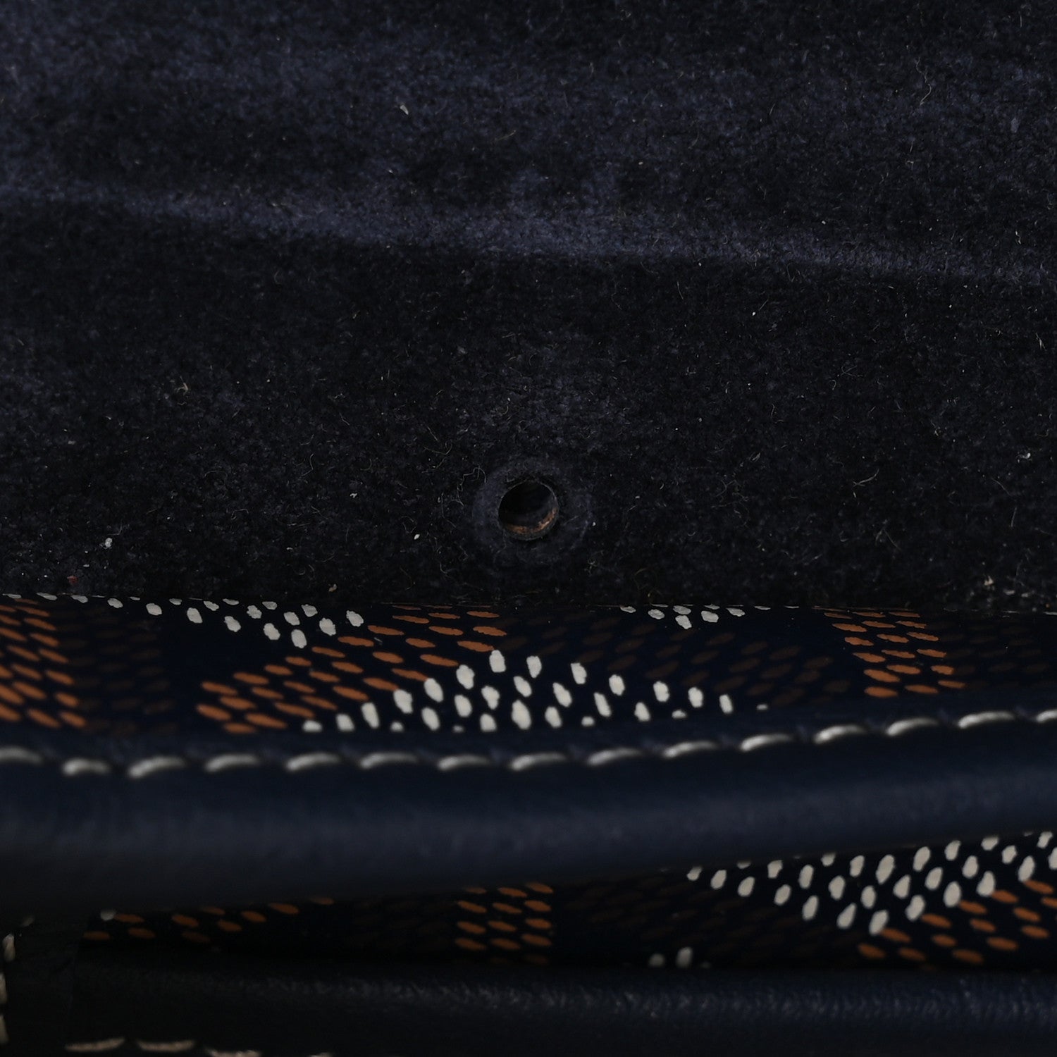 Goyard Goyardine Calfskin Mini Alpin Backpack Navy 10 of 11