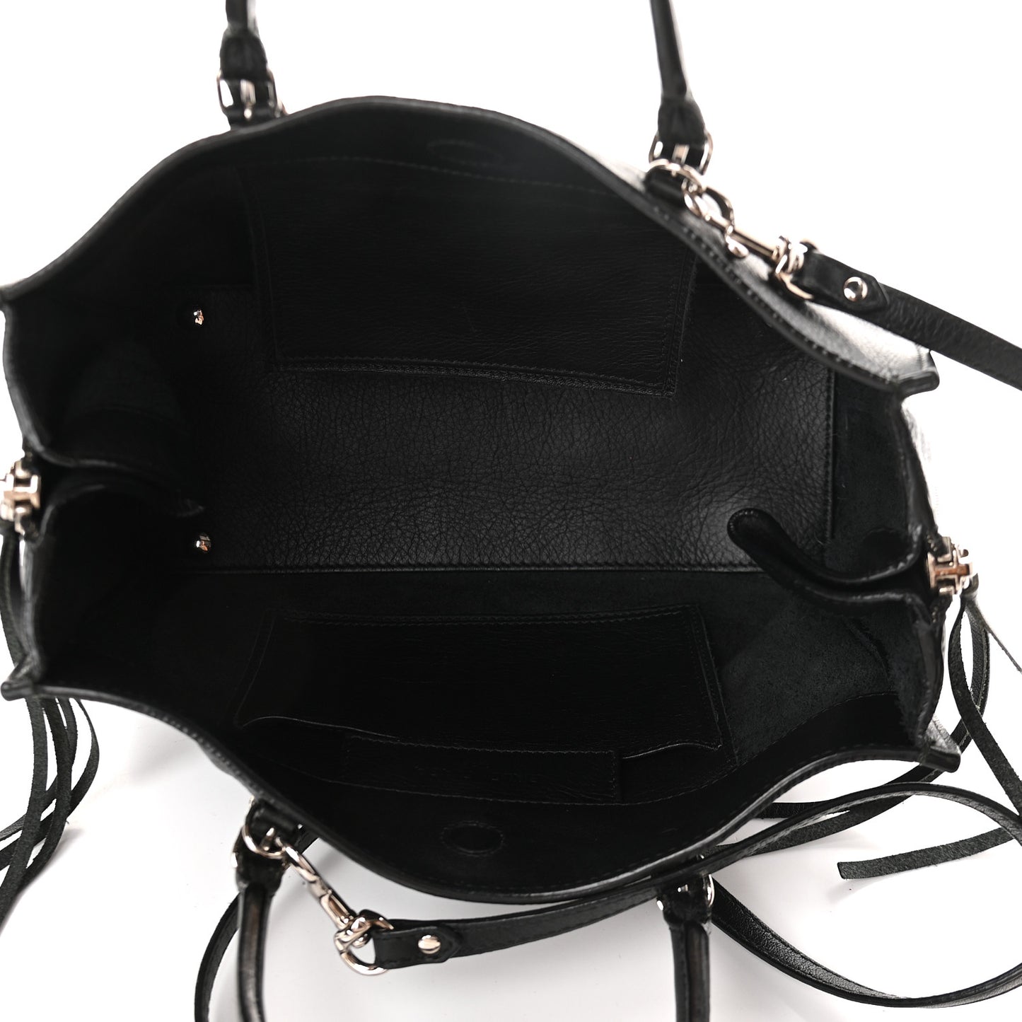 Calfskin Papier Mini A4 Tote Black